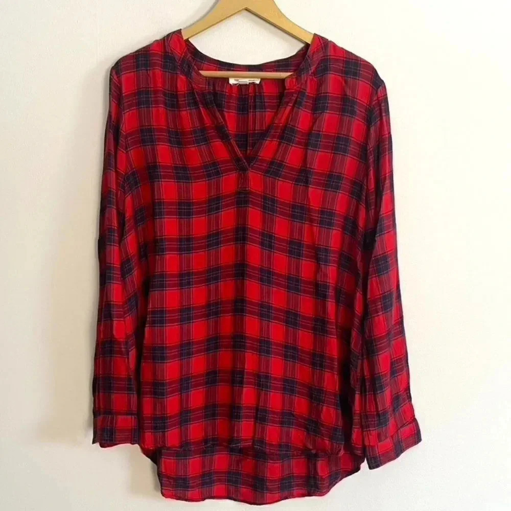 Beachlunchlounge Plaid Top